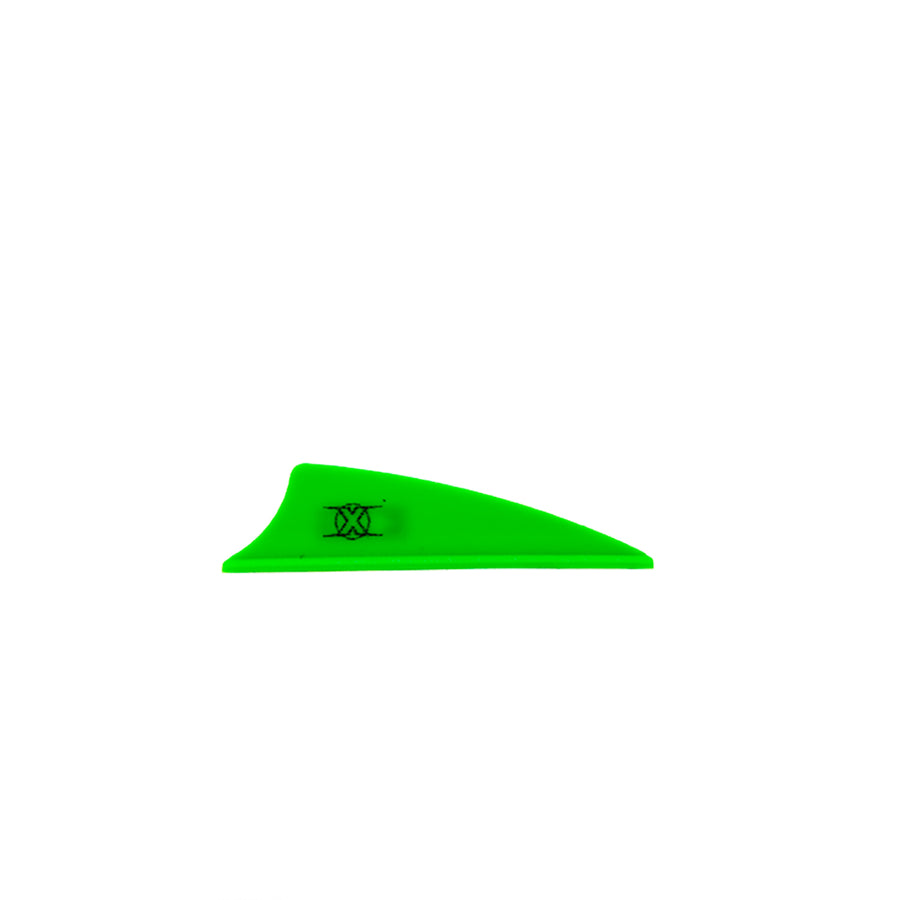 Bohning 1.75inch X Vane Shield Cut - 100 Vanes 1.75in / Green