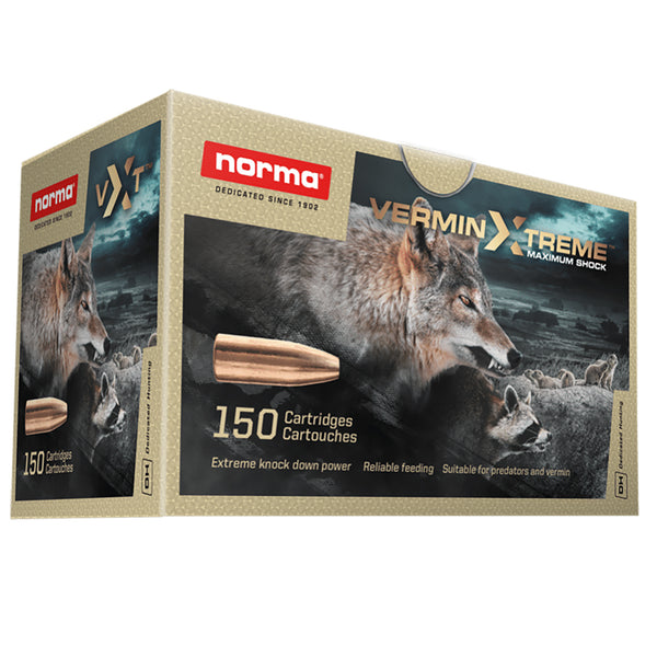 Norma 223 Rem 55gr Vermin Xtreme HP Centrefire Ammo Can - 900 Rounds