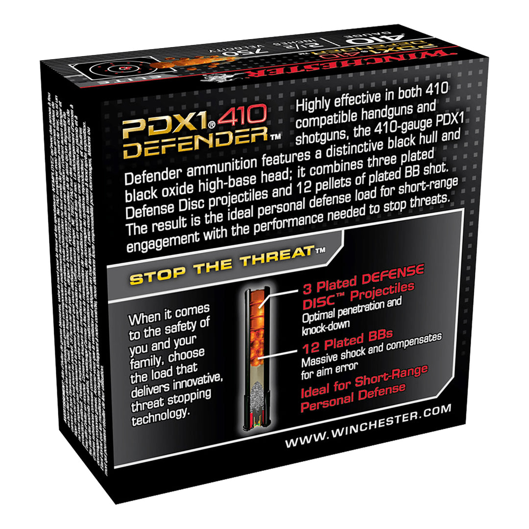 Winchester PDX1 Supreme Elite 410G 2-1/2 BBx12/3x Discs Shotshell Ammo - 10 Rounds 410 GAUGE