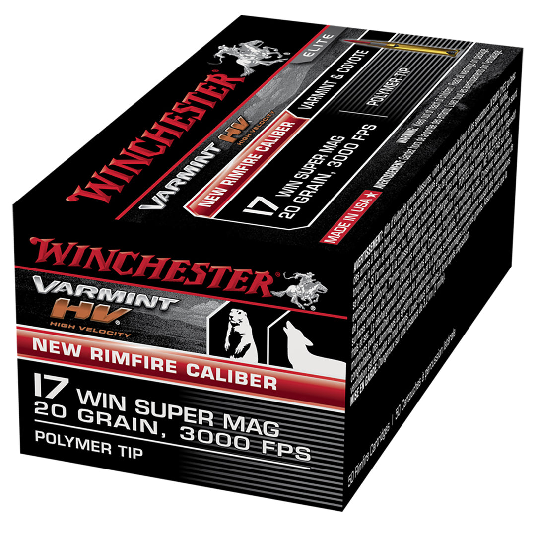 Winchester Varmint HV 17WSM 20gr Ammo - 50 Rounds .17 CAL