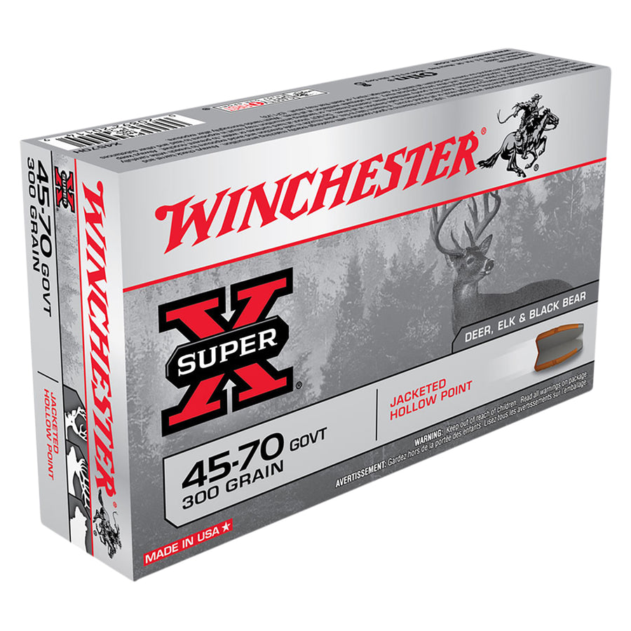 Winchester Power Point 45-70Gov 300gr JHP Centrefire Ammo - 20 Rounds .45-70 GOVT