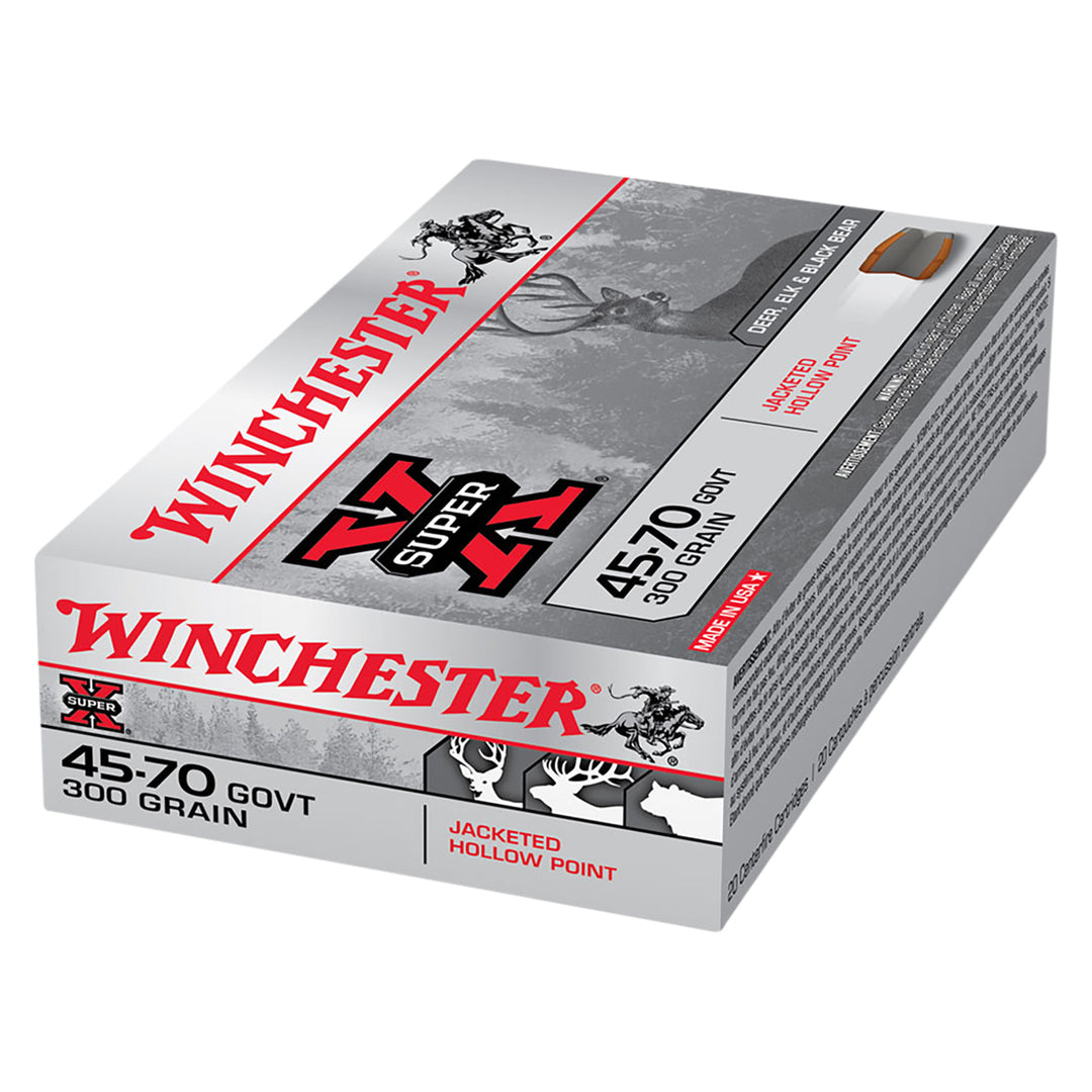 Winchester Power Point 45-70Gov 300gr JHP Centrefire Ammo - 20 Rounds .45-70 GOVT