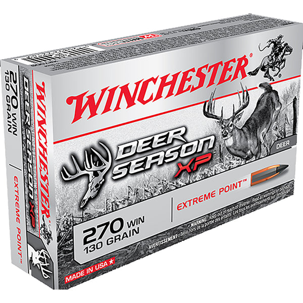 Winchester Deer Season 270Win 130gr XP Centrefire Ammo - 20 Rounds