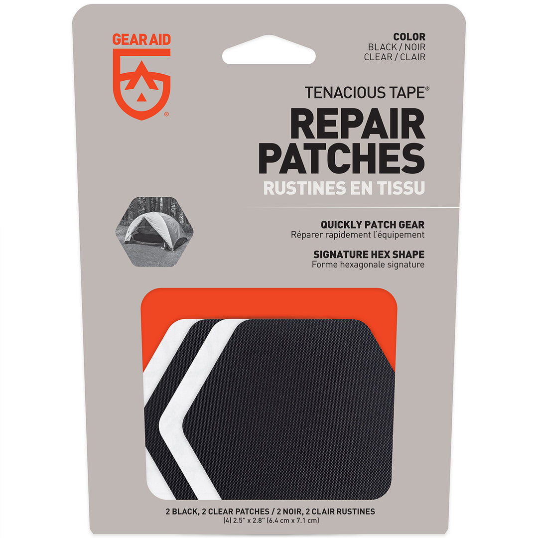 Gear Aid Tenacious Tape Patches Hex - Blk Black