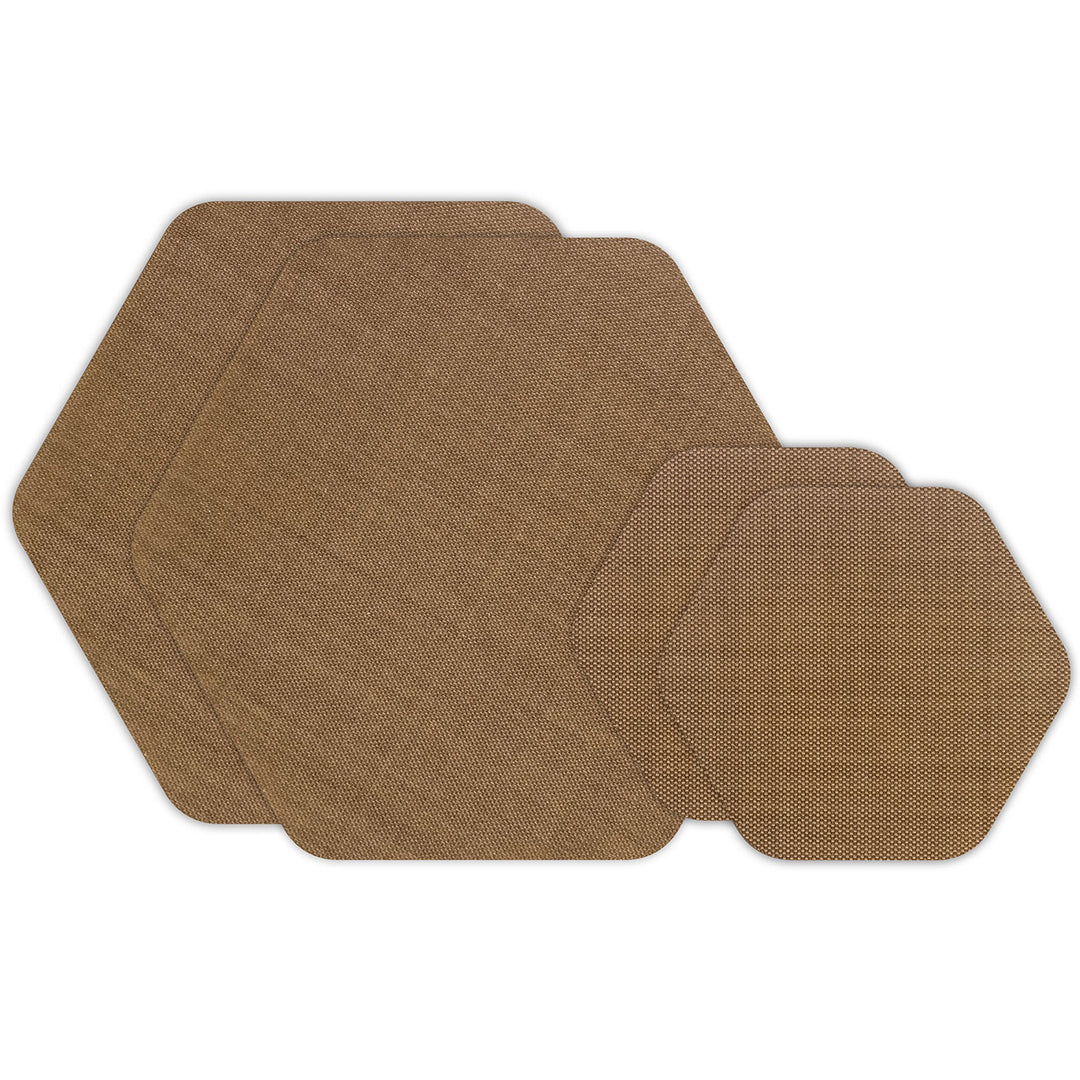 Gear Aid Tenacious Tape Patches Hex - Coyote Tan