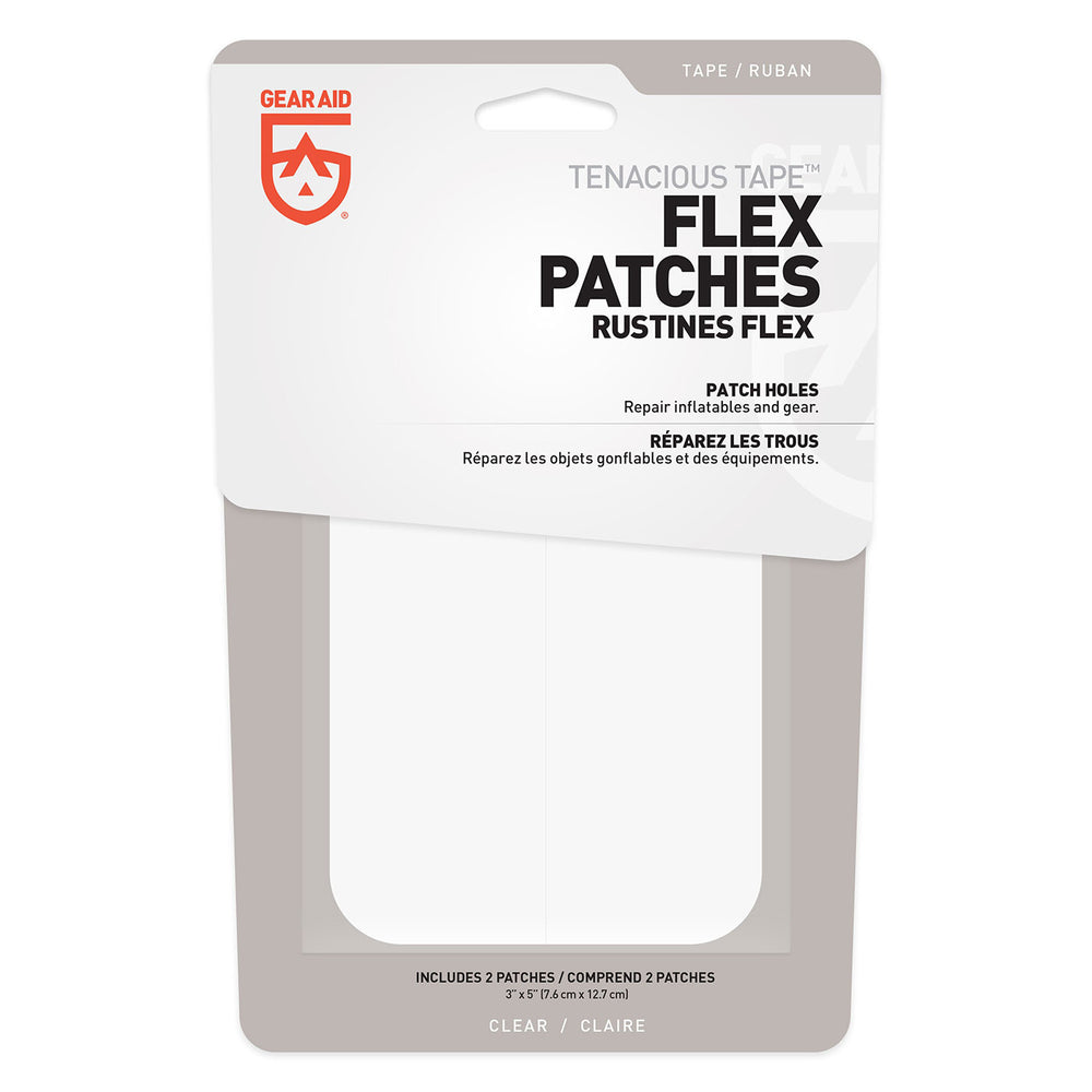 Gear Aid Tenacious Tape Flex Patches Clear 3in x 5in 3in x 5in / Clear