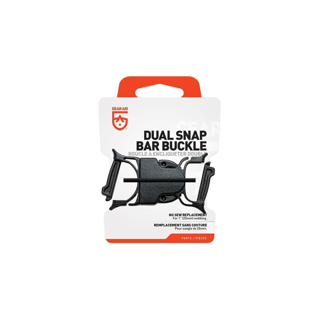 Gear Aid Dual Snap Bar Buckle 1in 1in / Black