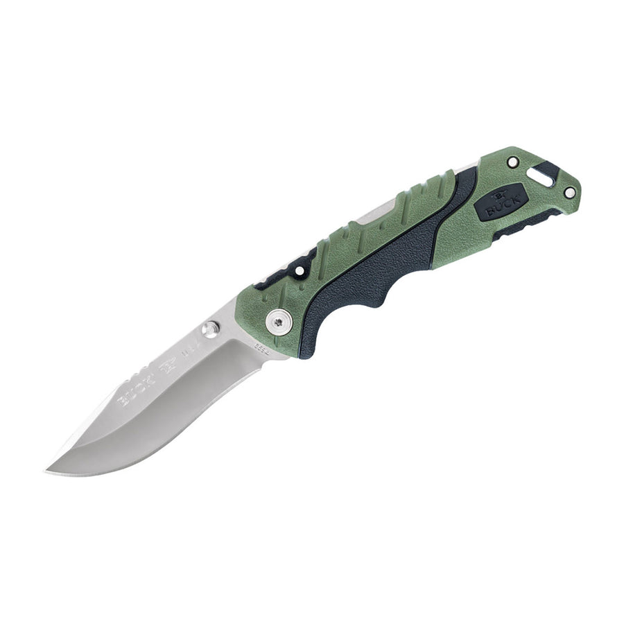 Buck Knives Pursuit Lg Fold Grn Hdl Blade9.2