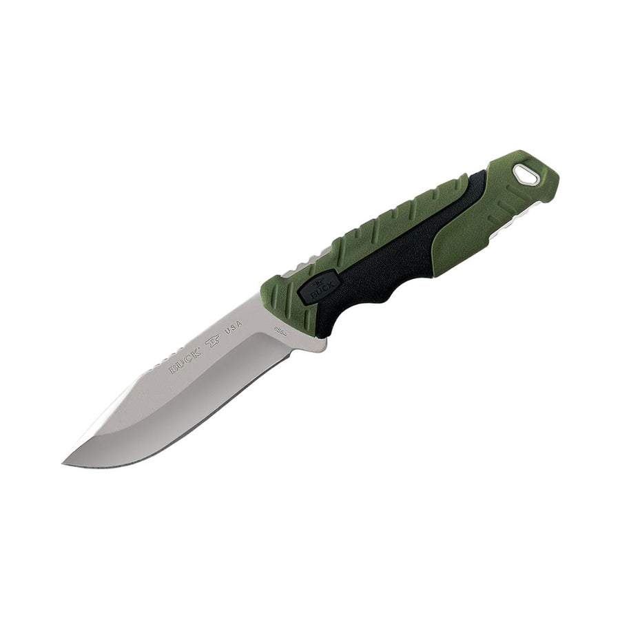 Buck Knives Pursuit Lg Fix Grn Mold Hdl
