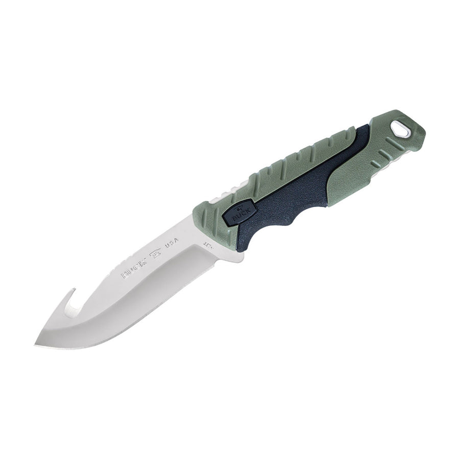 Buck Knives Pursuit Lg Fix Gut Grn Mold Hd