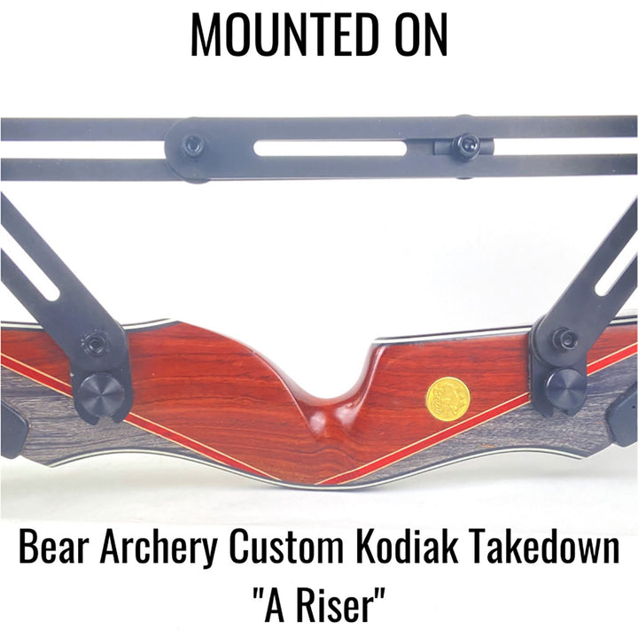 Marksman Riser Mount 1 Piece 10-24 Bow Quiver - 4 Arrow Brown