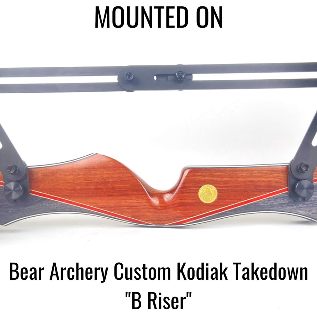 Marksman Riser Mount 1 Piece 10-24 Bow Quiver - 4 Arrow Brown