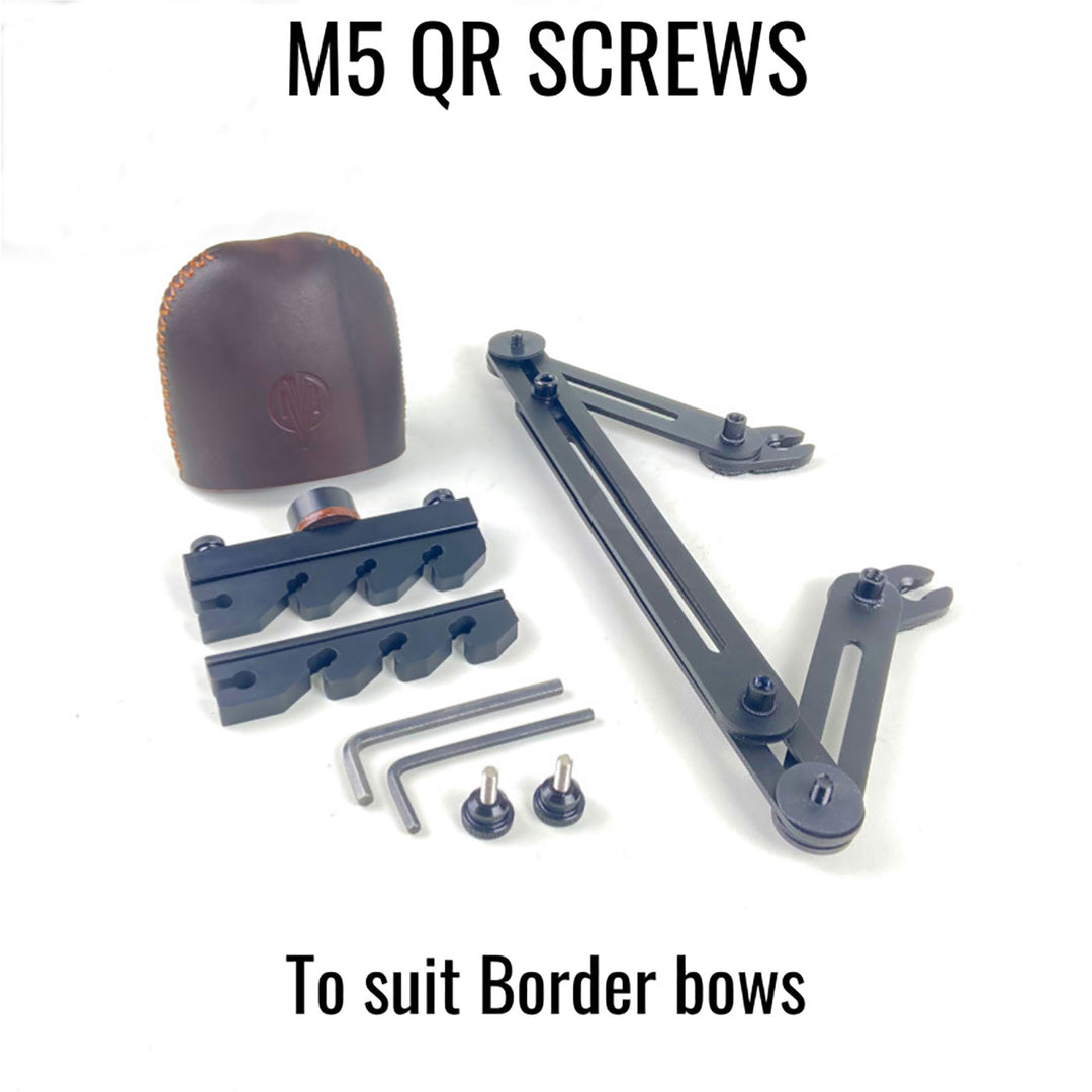 Marksman Riser Mount 1 Piece M5 Bow Quiver - 4 Arrow Brown