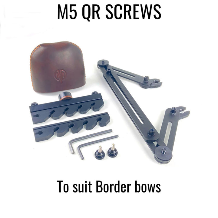 Marksman Riser Mount 1 Piece M5 Bow Quiver - 5 Arrow Brown
