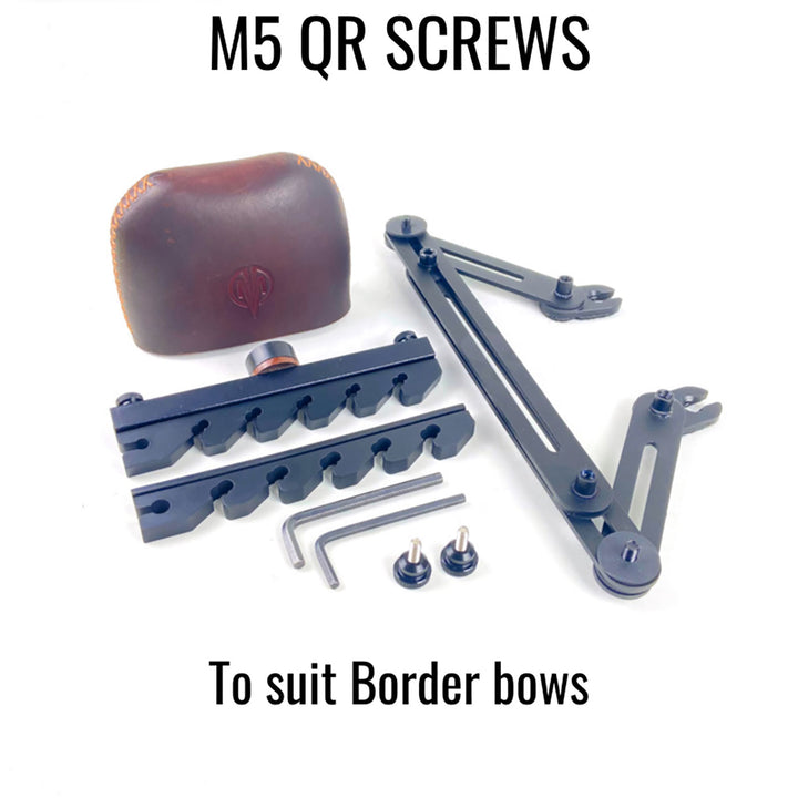 Marksman Riser Mount 1 Piece M5 Bow Quiver - 6 Arrow Brown