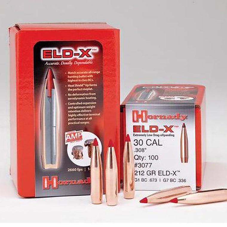 Hornady 7MM .284 175 GR ELD-X Projectiles - 100 pack