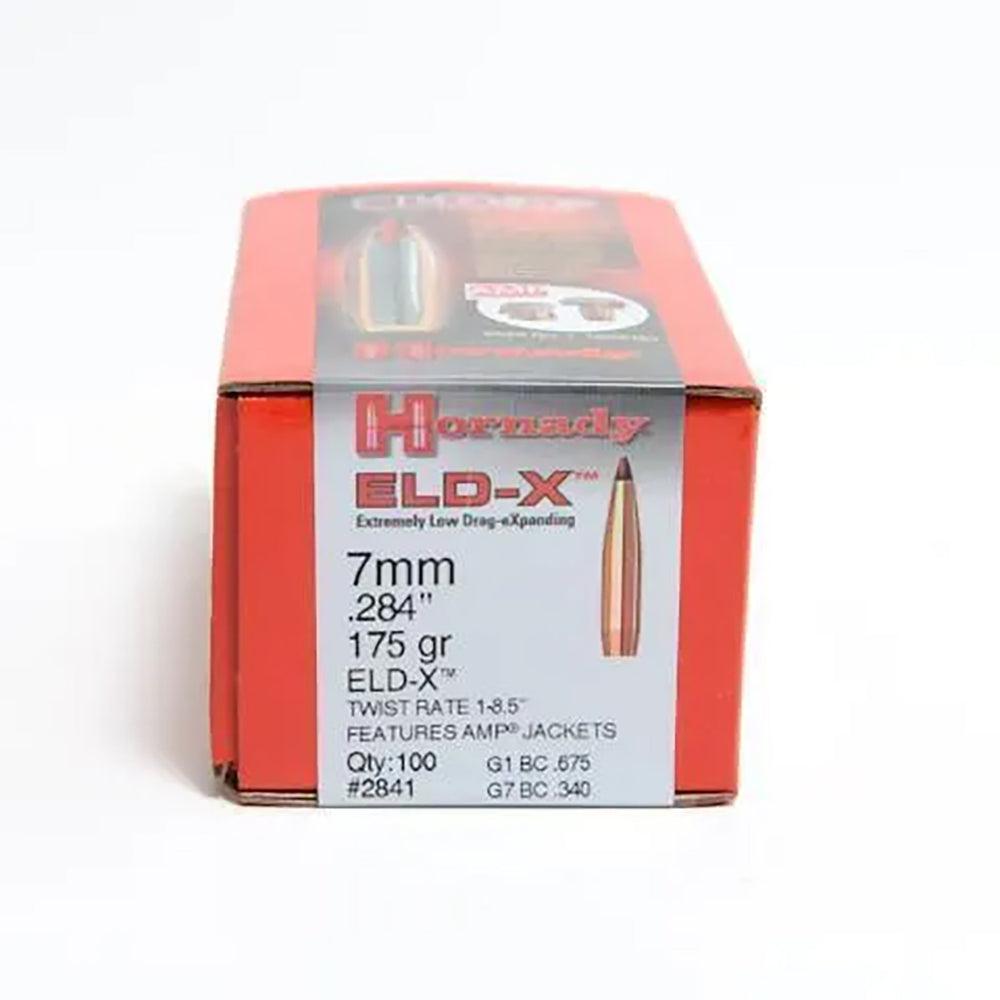 Hornady 7MM .284 175 GR ELD-X Projectiles - 100 pack Calibre - 7mm