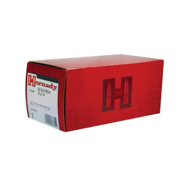 Hornady 22-250 55GR SP Centrefire Ammo - 50 Rounds