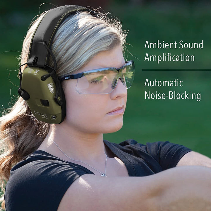 Howard Leight Impact Sport Ear Muff - 24Db Rating Green