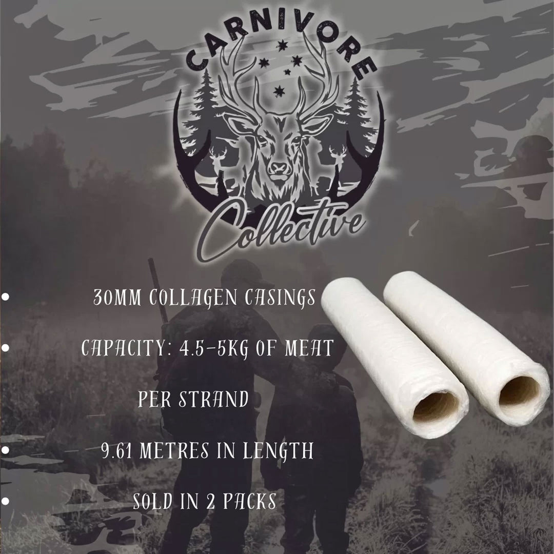 Carnivore Collective 30mm Collagen Sausage Casings x2