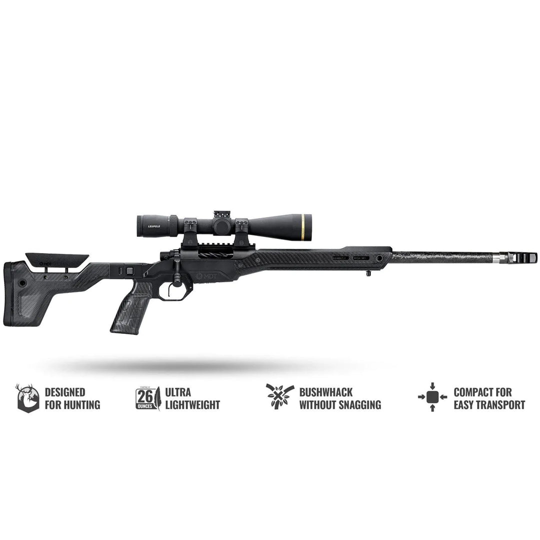 MDT HNT26 Fixed Arca Chassis System - Suit Tikka T3 SA Black