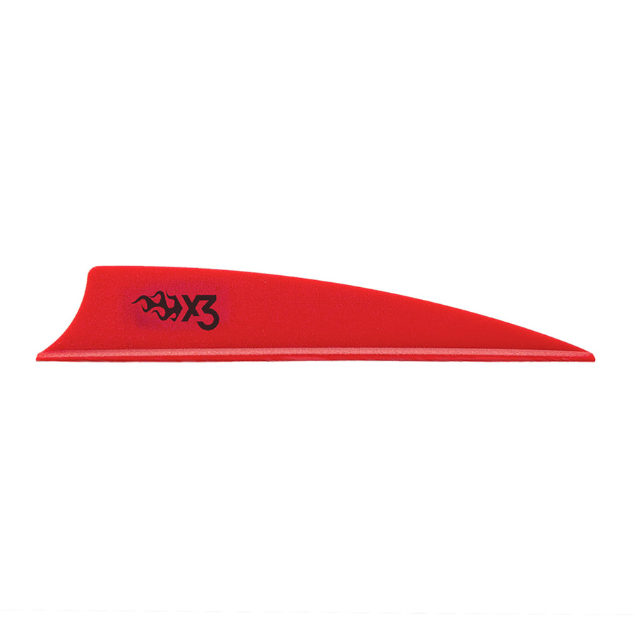 Bohning X-Vanes 3 inch Shield Cut 3in / Red
