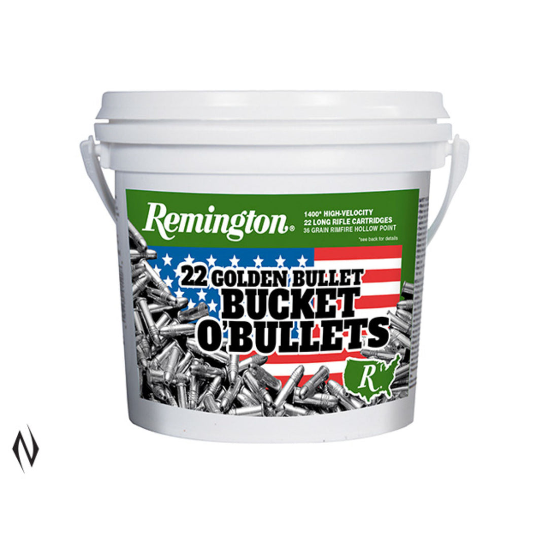 Remington Golden Bullet 22 LR 36 Grain - 1280 FPS - Hollow Point - Rimfire Ammo - 1400 Rounds .22 LR