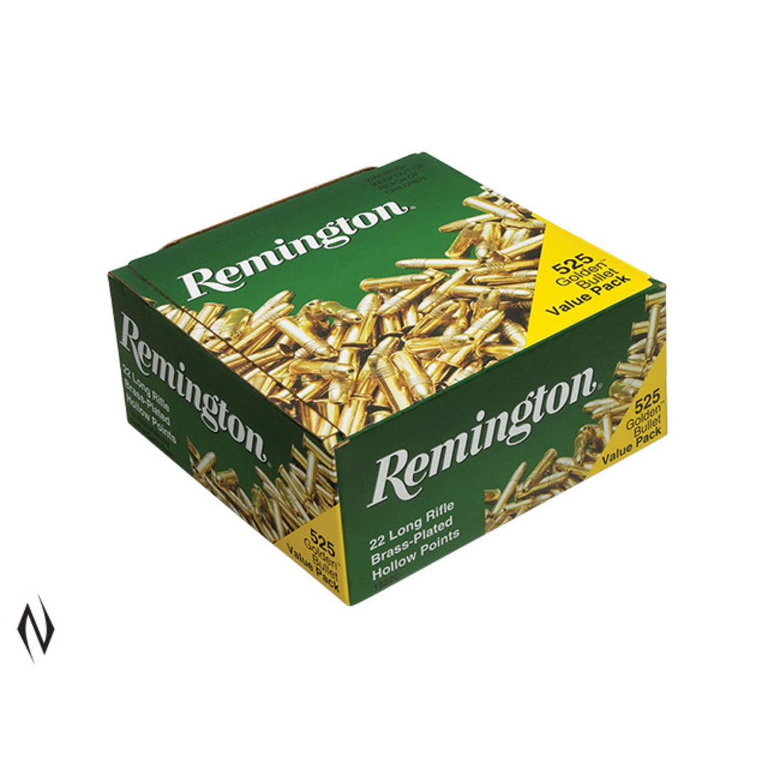 Remington Golden Bullet 22 LR 36 Grain - 1280 FPS - Hollow Point - Rimfire Ammo - 525 Rounds .22 LR