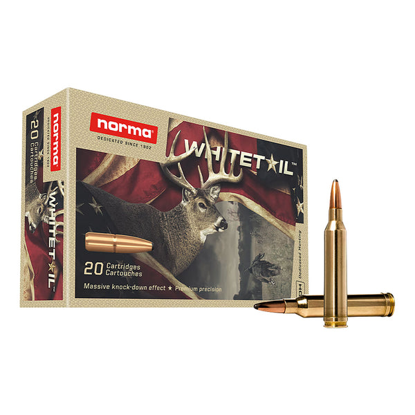 Norma Whitetail Soft Point 7mm REM MAG 150Gr - Centrefire Ammo - 20 Rounds