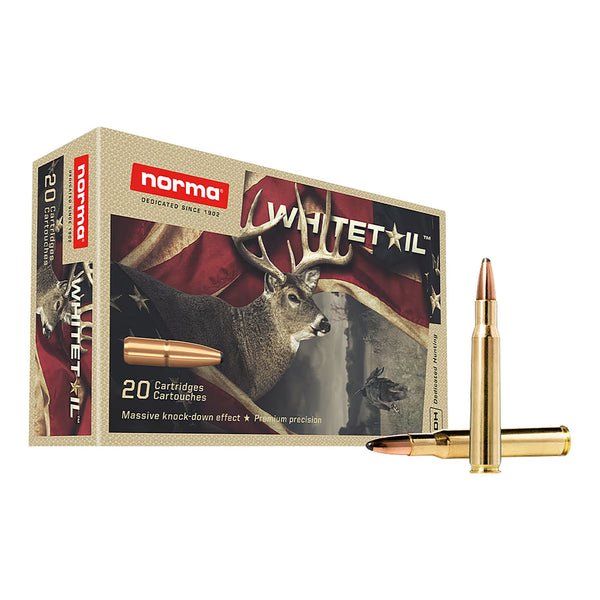 Norma Whitetail Soft Point 30-06 SPRG 150Gr - Centrefire Ammo - 20 Rounds
