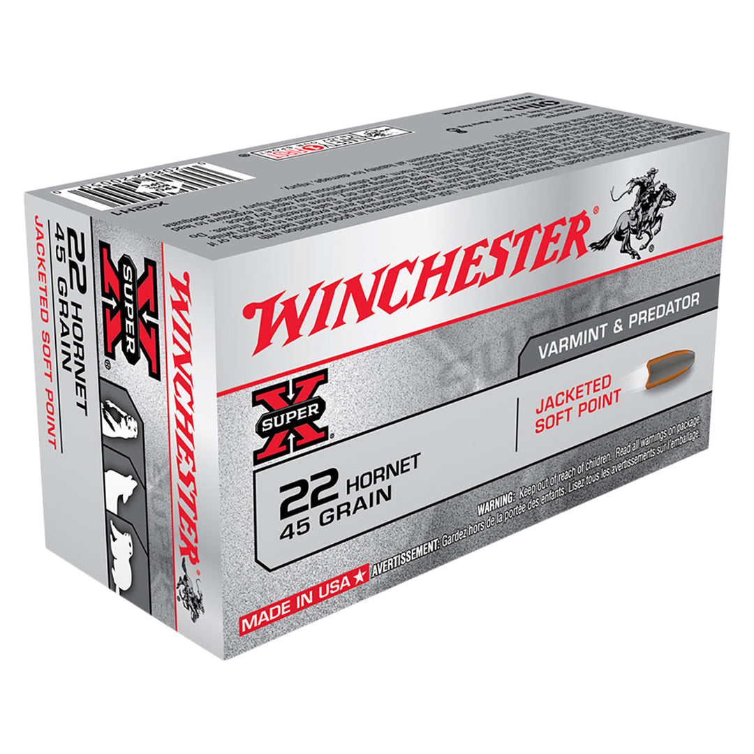 Winchester Power Point 22H 45gr SP - Rimfire Ammo - 50 Rounds .22 HORNET