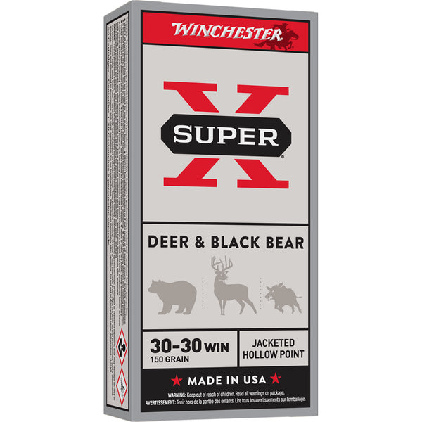 Winchester Super X 30-30Win 150gr JHP Centrefire Ammo - 20 Rounds