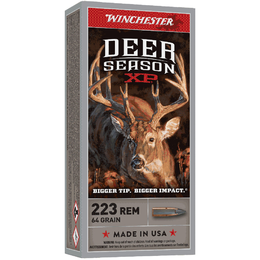 Winchester Deer Season 223Rem 64gr XP Centrefire Ammo - 20 Rounds .223 REM