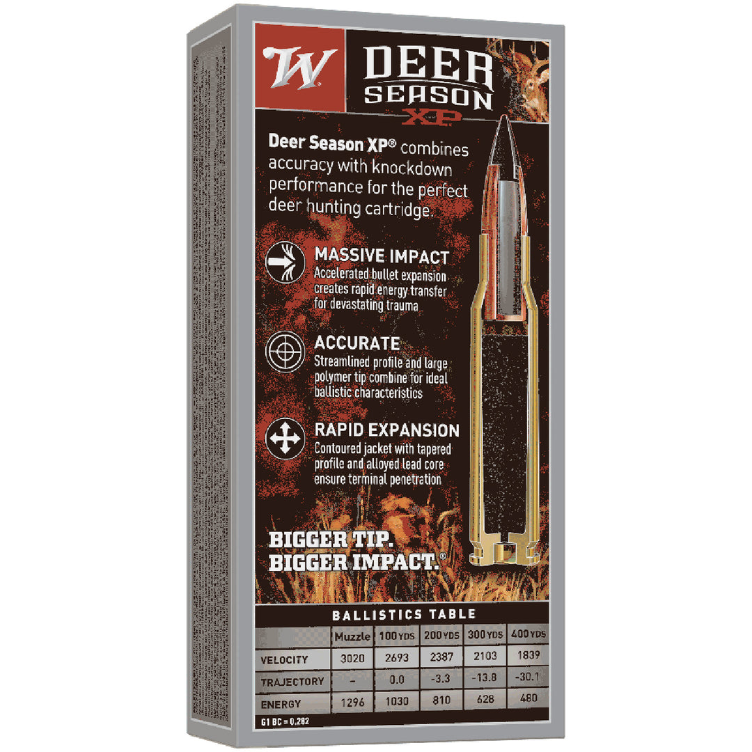 Winchester Deer Season 223Rem 64gr XP Centrefire Ammo - 20 Rounds .223 REM