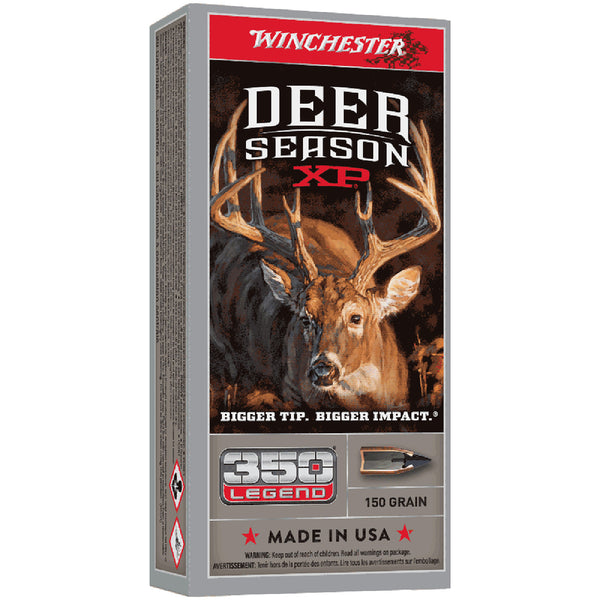 Winchester Deer Season 350 Legend 150gr XP - Centrefire Ammo - 20 Rounds