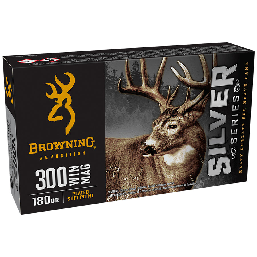 Browning Silver Series 300wm 180gr PSP - Centrefire Ammo - 20 Rounds .300 WIN MAG