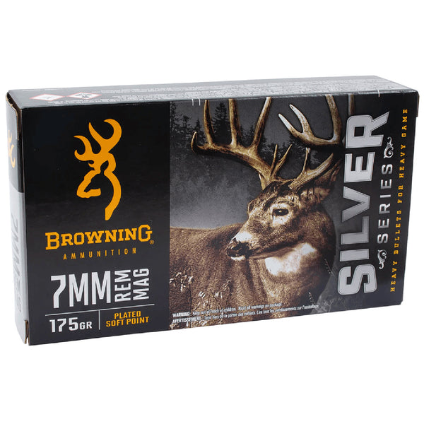 Browning Silver Series 7mm Rem Mag 175gr PSP - Centrefire Ammo - 20 Rounds