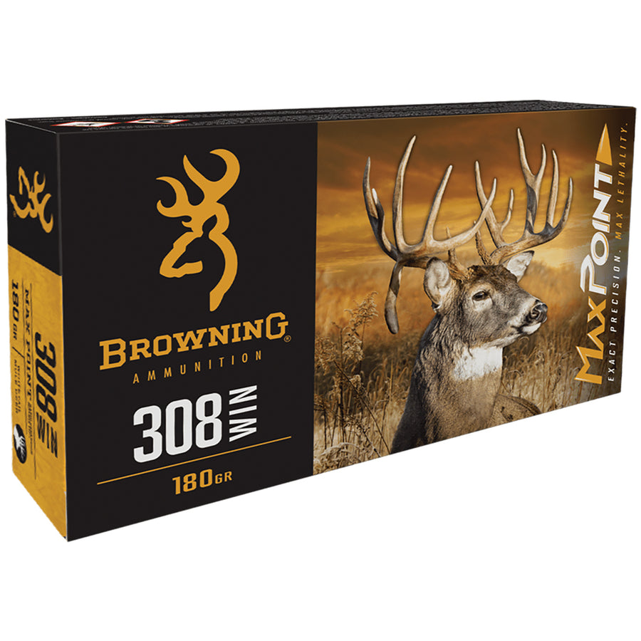 Browning Maxpoint 308win 168gr MP - Centrefire Ammo - 20 Rounds .308 WIN