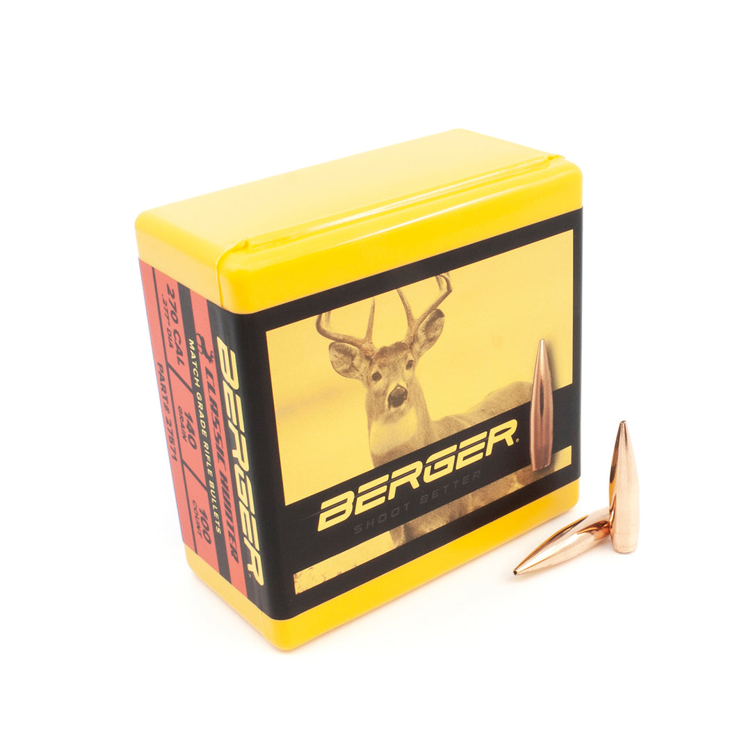 Berger 270 cal 140 gr Classic Hunter - 100 Projectiles