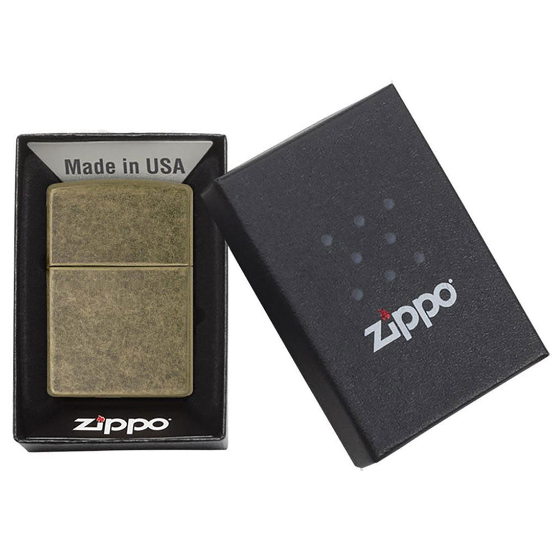 Zippo Classic Antique Brass Windproof Lighter