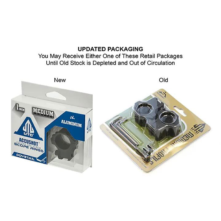 Leapers UTG ACCUSHOT 1 Medium Profile 3/8 .22 Airgun Rings