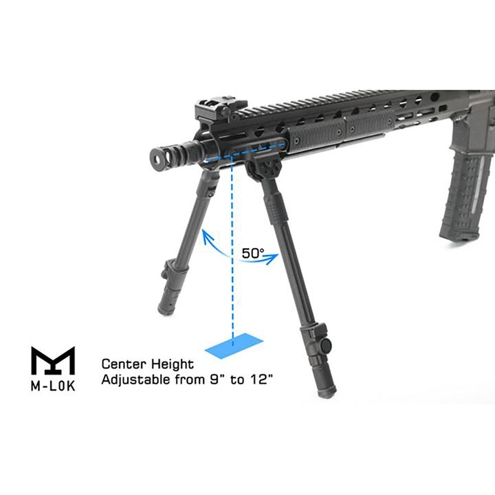 Leapers UTG Recon Flex II Bipod 9-12 Height, M-LOK