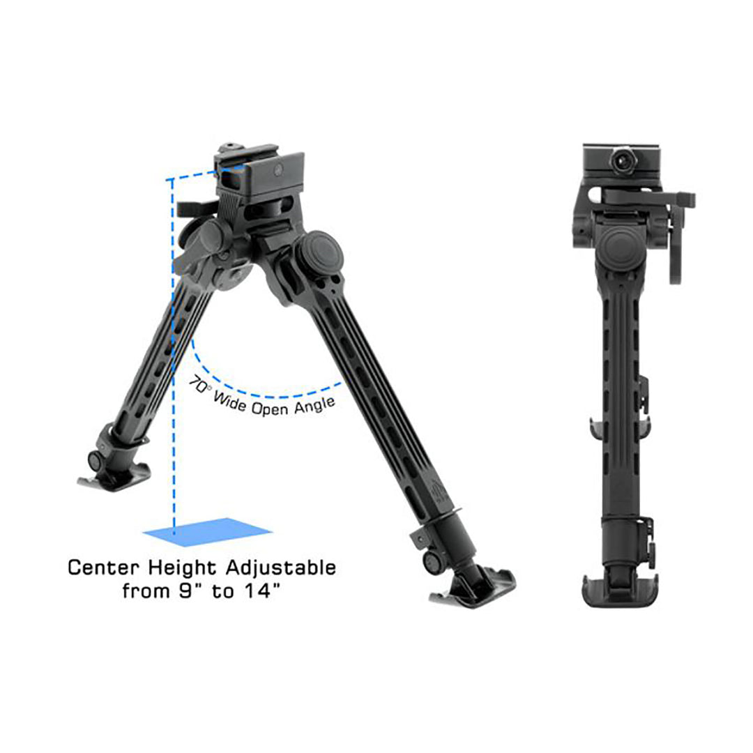 Leapers UTG Big Bore Full Stability Bipod 9-14