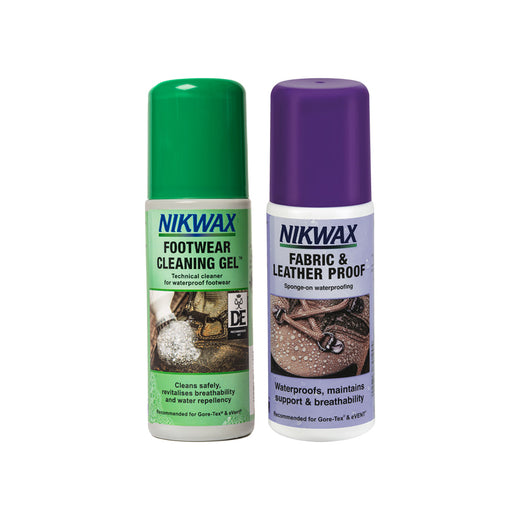 NikWax Twin Pack: Fabric & Leather + Cleaning Gel