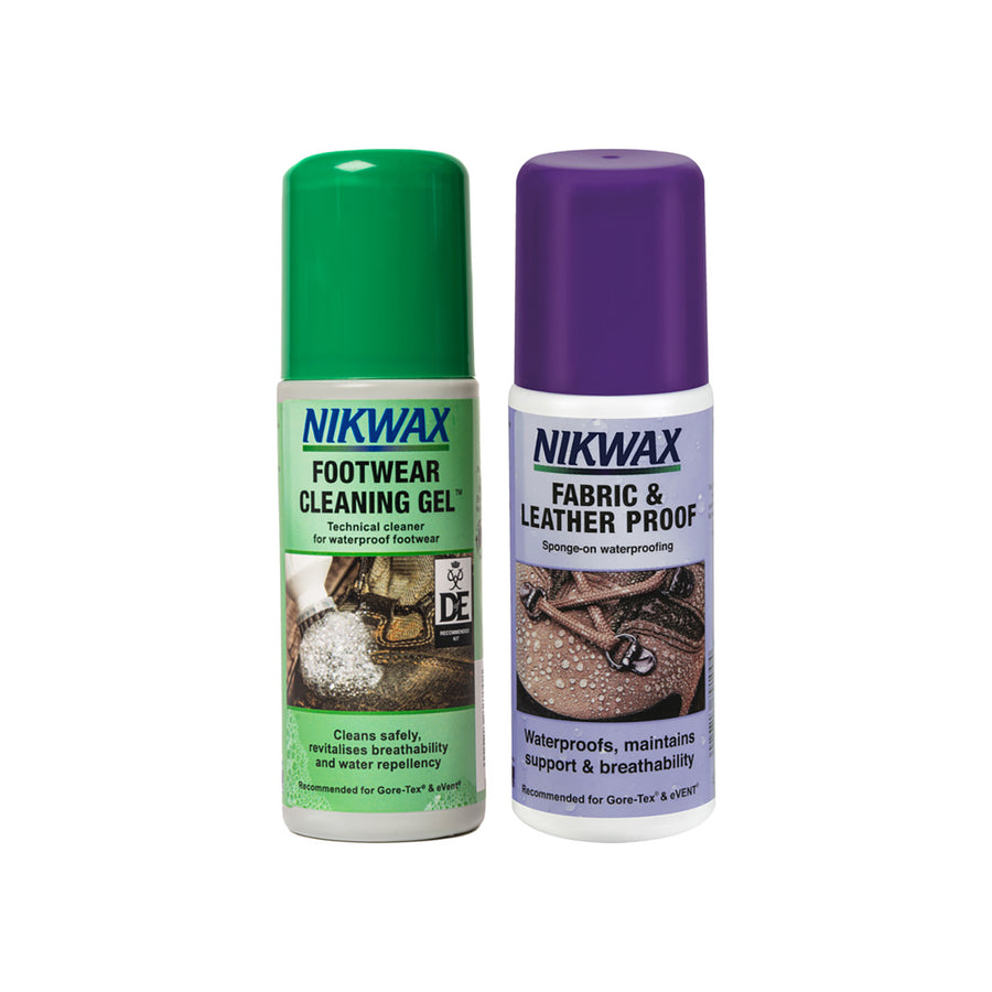 NikWax Twin Pack: Fabric & Leather + Cleaning Gel