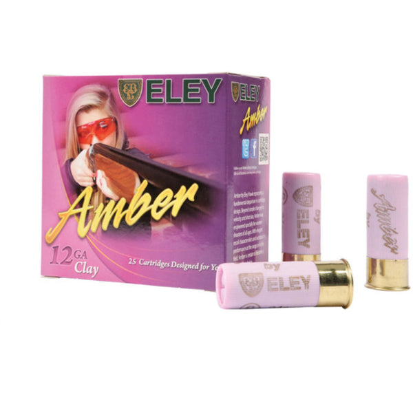 Eley Amber Pink 12G 24gr 7.5 1200FPS Shot Shell - 25 Rounds