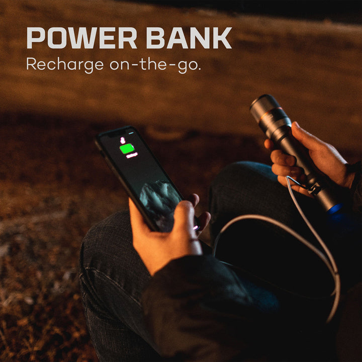 Nebo Davinci 3500 Rechargeable Flashlight + Power Bank 3500Lumens
