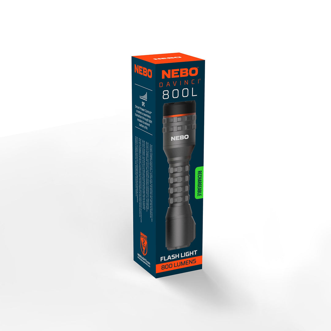 Nebo Davinci 800L Rechargeable Flashlight + Power Bank 800Lumens
