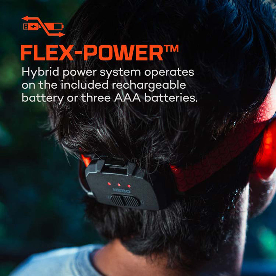 Nebo CURV 600 FLEX Rechargeable Headlamp 600Lumens