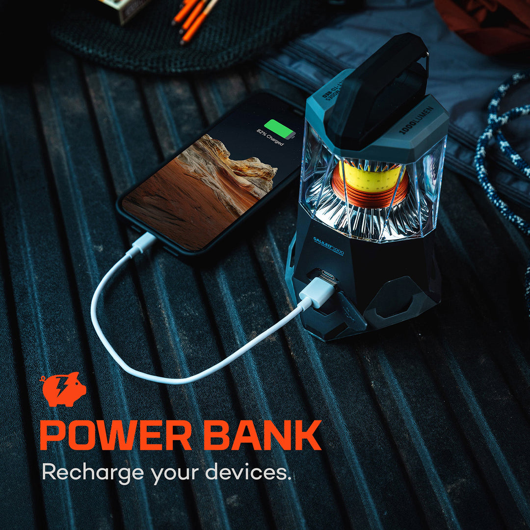 Nebo Galileo 1000 FLEX Rechargeable Lantern + Power Bank 1000Lumens